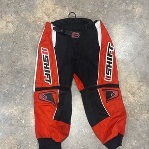 SHIFT KIDS  Red and Black Racing Pants